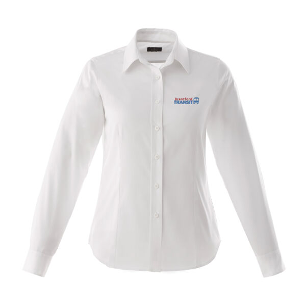 Embroidered Wilshire Ladies Long Sleeve Shirt Thumbnail